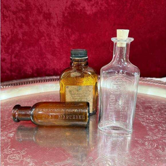 Vintage Hydrozone Brown Bottle | Charles Marchand | early 20th century - Picture 3 of 3